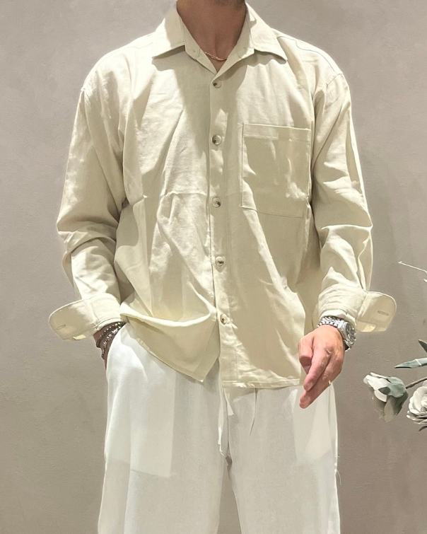 Camicia oversize in Lino