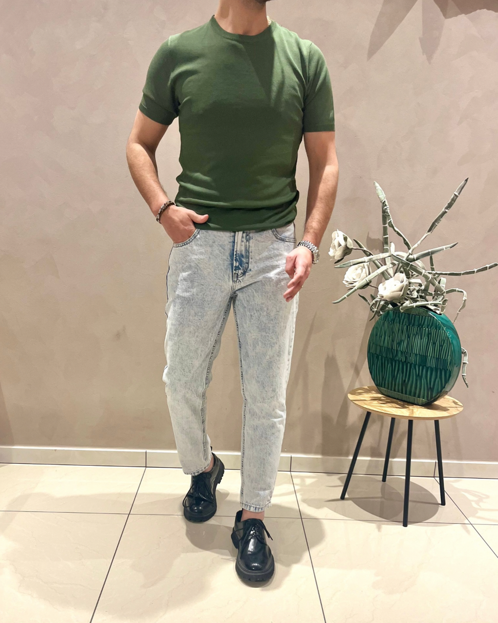 Polo girocollo