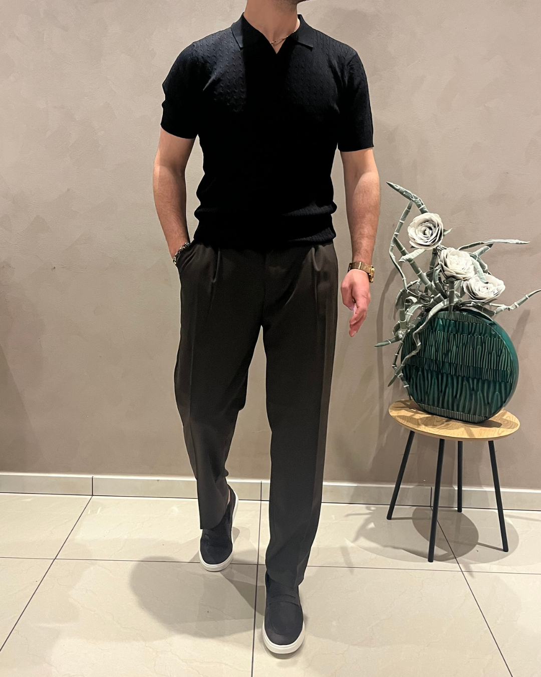 Polo Oldmoney intrecciata