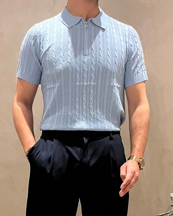 Polo con zip