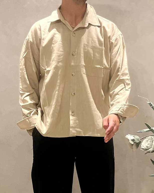 Camicia oversize in Lino