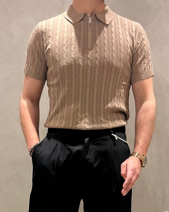 Polo con zip